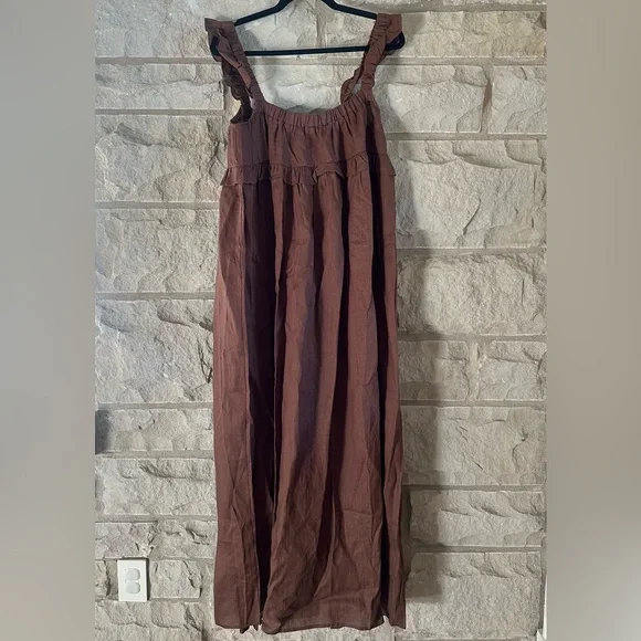 Vrg Grl | Dresses | Vrg Grl Brown Linen Dress | Poshmark Vrg Grl | Dresses | Vrg Grl Brown Linen Dress | Poshmark